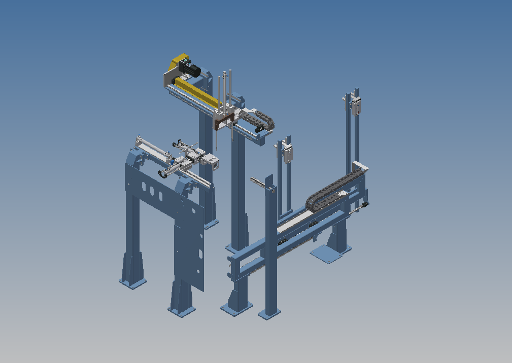 BAED-Bios直线导轨组合结构3D图纸 INVENTOR设计 附STP